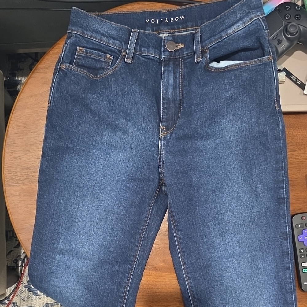 Mott & Bow High Rise Mom Grand Jeans